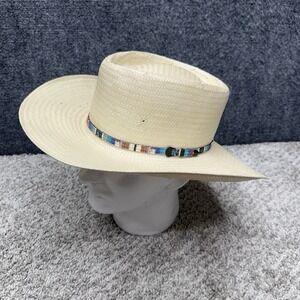 Stetson Delta Straw Hat Panama western Men's size 7